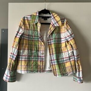 Colorful Plaid Women's Jacket